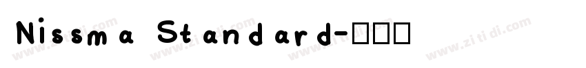 Nissma Standard字体转换